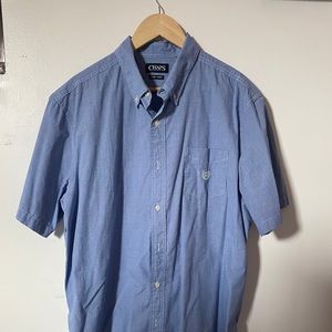 chaps button up shirt - blue (XL)